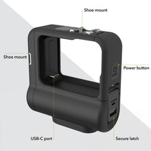 Load image into Gallery viewer, Re-Fuel 9Hr Extended Battery Module for GoPro Hero Black Extreme Weather IP68 Waterproof 33ft Dustproof Dirtproof Rechargeable Pass Through Power Battery Backup