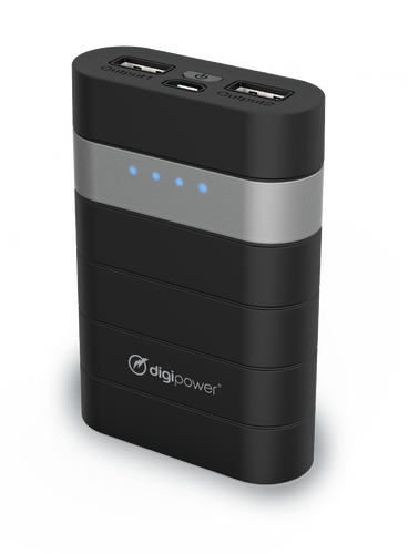 7,800mAh Rechargeable Powerbank with 2amp dual USB ports