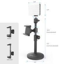 Load image into Gallery viewer, The Achiever - Video Call Pro kit with 60 LED Light, Stand & Smartphone Holder