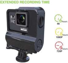 Load image into Gallery viewer, Re-Fuel 9Hr Extended Battery Module for GoPro Hero Black Extreme Weather IP68 Waterproof 33ft Dustproof Dirtproof Rechargeable Pass Through Power Battery Backup