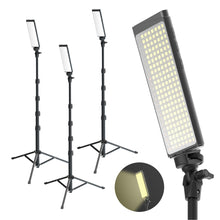 Load image into Gallery viewer, PRO3 - Three Point Lighting Set - Three 180 LED Lights & Three Pro Stands Kit