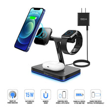Load image into Gallery viewer, 3-in-1 Wireless MagSafe Compatible Charger Stand