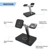 Load image into Gallery viewer, 3-in-1 Wireless MagSafe Compatible Charger Stand