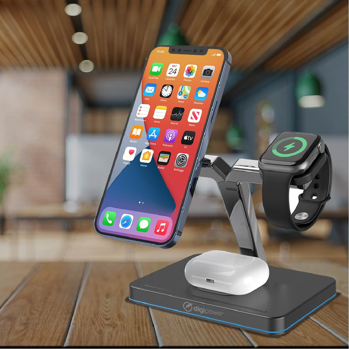 3-in-1 Wireless MagSafe Compatible Charger Stand
