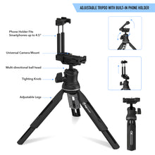 Load image into Gallery viewer, The Instructor - Professional Vlogging Kit (Includes Microphone, LED Light, Tripod & Phone Holder)