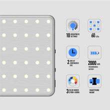 Load image into Gallery viewer, #GoViral - The Influencer - Compact 60 LED Video Light