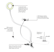 Load image into Gallery viewer, For You Photo Video Vlogging Kit Ring Light