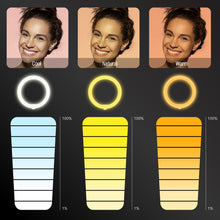 Load image into Gallery viewer, Shooting Star Video Blogging Kit with RGB Rainbow Ring Light