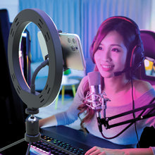 Load image into Gallery viewer, Shooting Star Video Blogging Kit with RGB Rainbow Ring Light