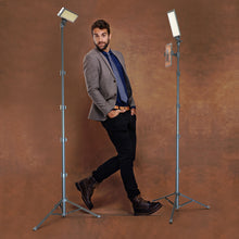 Load image into Gallery viewer, PRO2 - Two Point Lighting Set - Two 180 LED Lights + Two Pro Stands Kit
