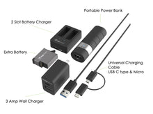 Load image into Gallery viewer, Action Power Kit for GoPro HERO8 Black, HERO7 Black, HERO6 Black, HERO5  & HERO
