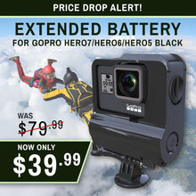 Load image into Gallery viewer, Extended Battery for GoPro HERO7/HERO6/HERO5 Black