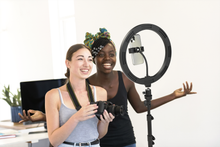 Load image into Gallery viewer, Streaming Studio Vlogging Kit 120LED 12" Ring Light + Professional Light Stand