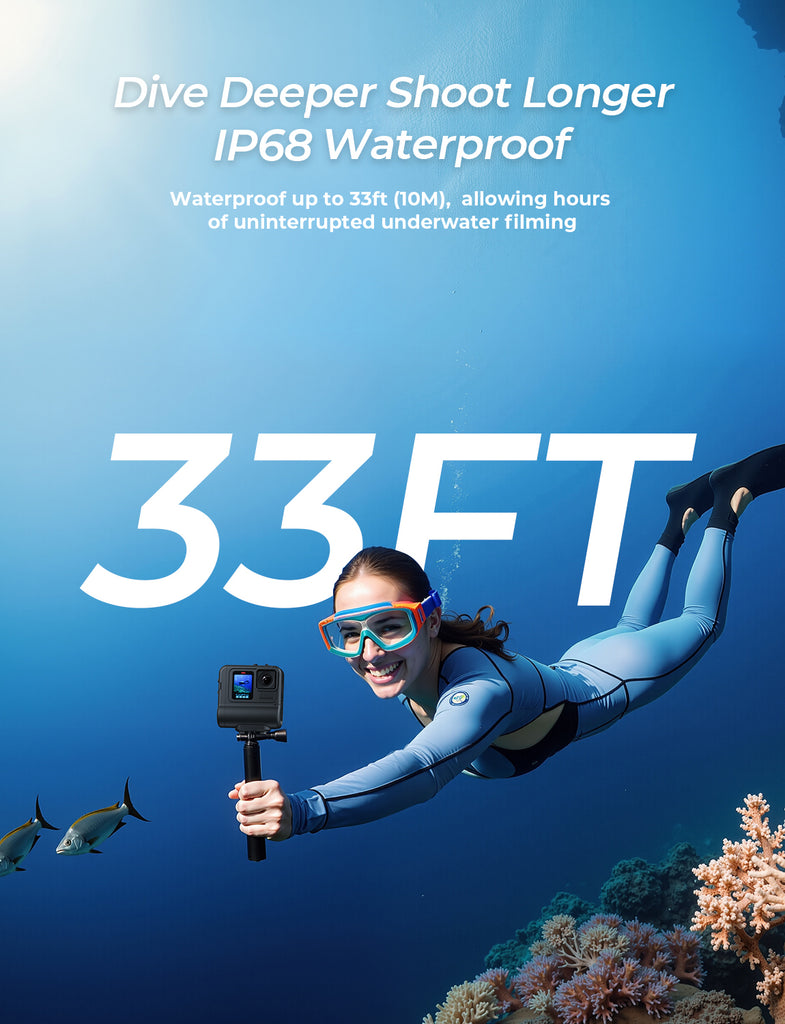 Extended Battery Module For GoPro HERO13, HERO12, HERO11, Hero10 & HERO9 (BLACK) Action Cameras