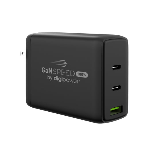100w GaN Speed Triple Type-C w/USB Wall Charger