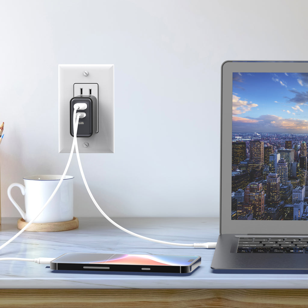 GaN Speed 65w Type-C and USB Wall Charger
