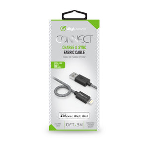 10ft Braided Lightning Cable