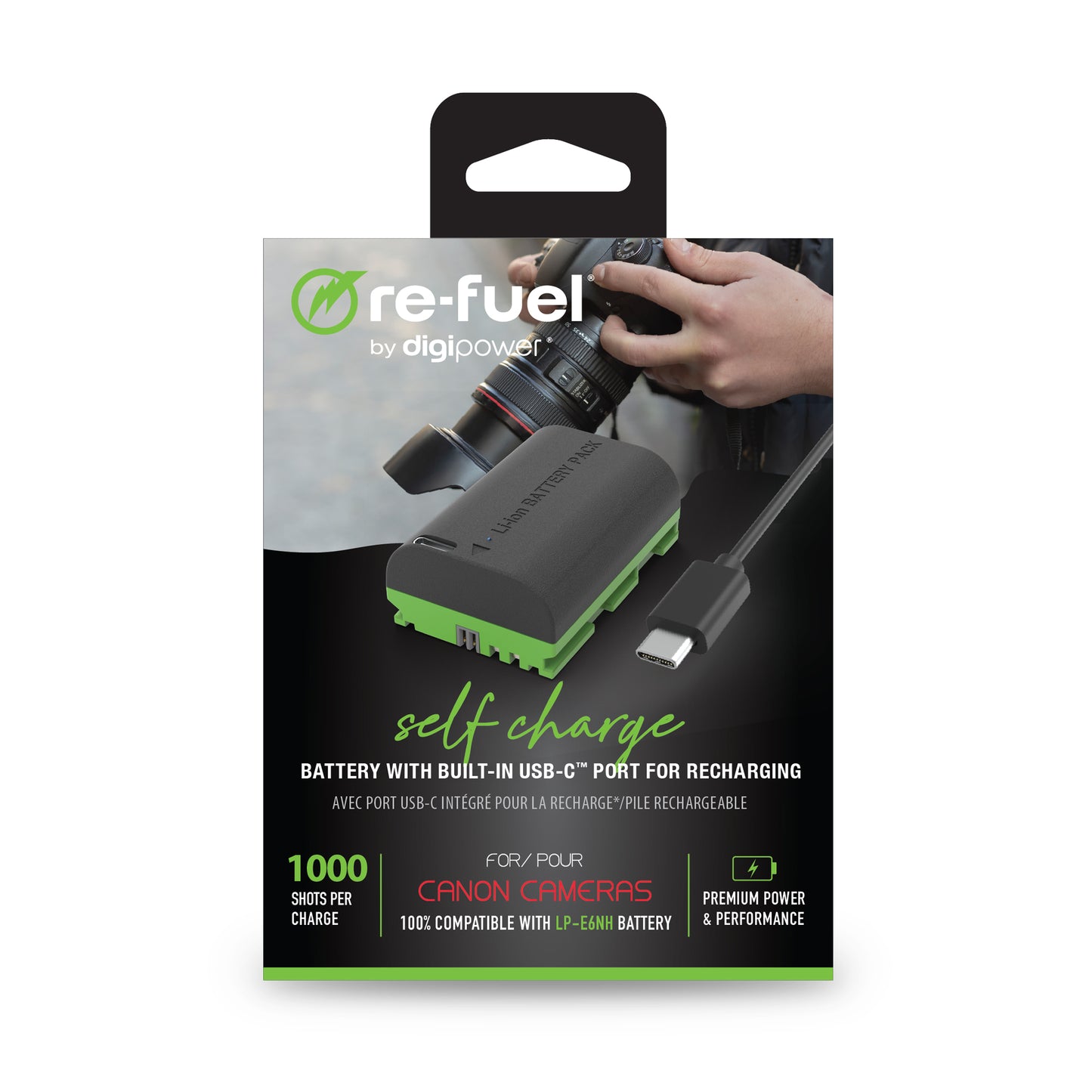 Re-Fuel Replacement Battery for Canon LP-E6NH