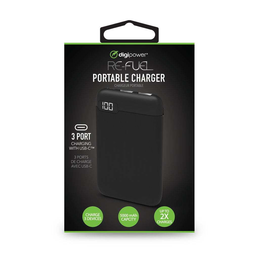 5,000 mAh Triple Type-C Power Bank
