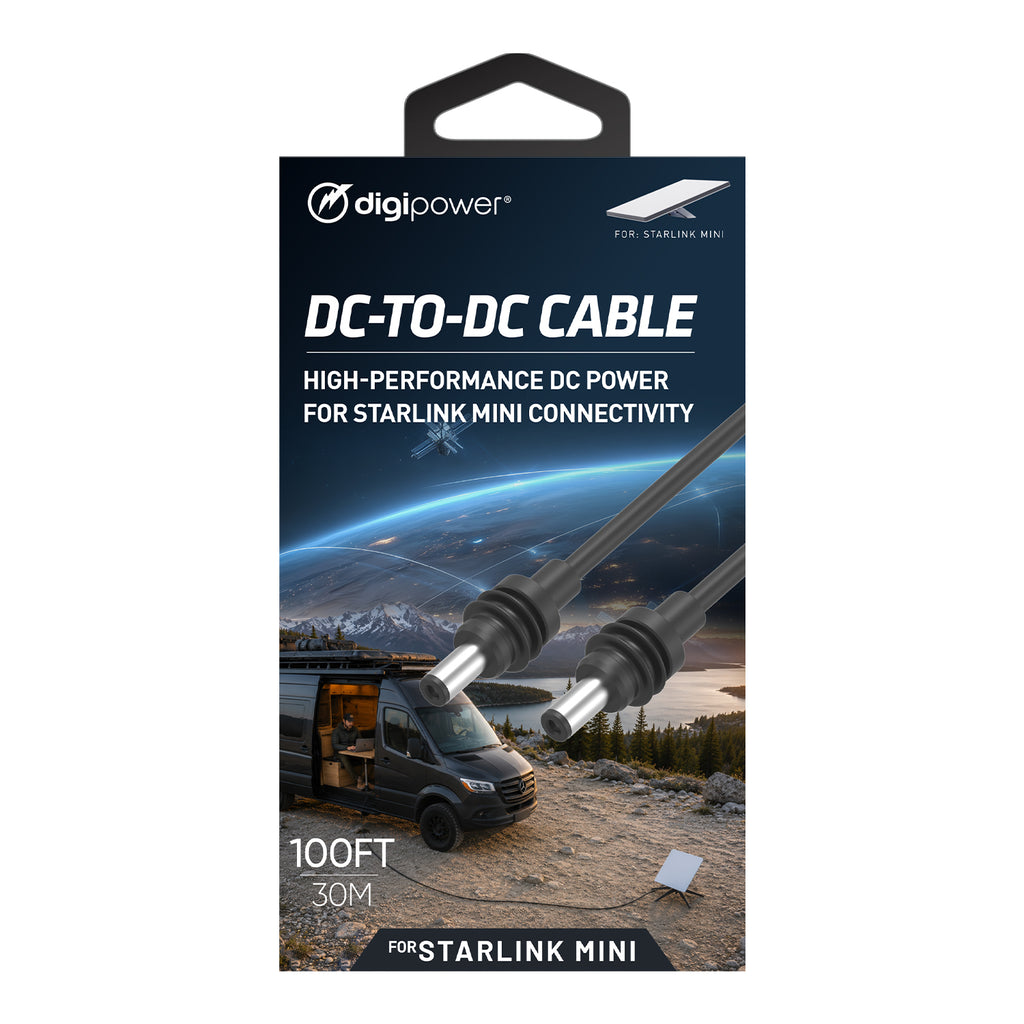 DIGIPOWER 30M (98.4ft) DC to DC Replacement Extension Cable, Starlink Mini
