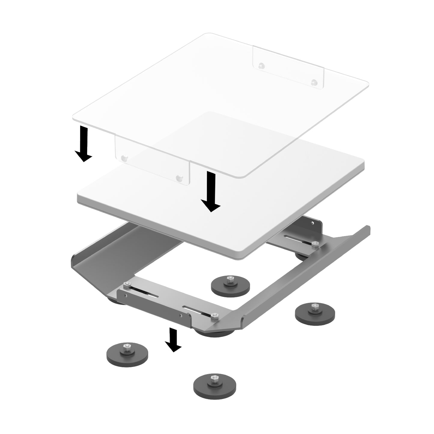 DIGIPOWER Car/RV Roof-Top Magnetic Mount for Starlink Mini, 360°