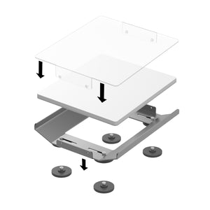 DIGIPOWER Car/RV Roof-Top Magnetic Mount for Starlink Mini, 360°