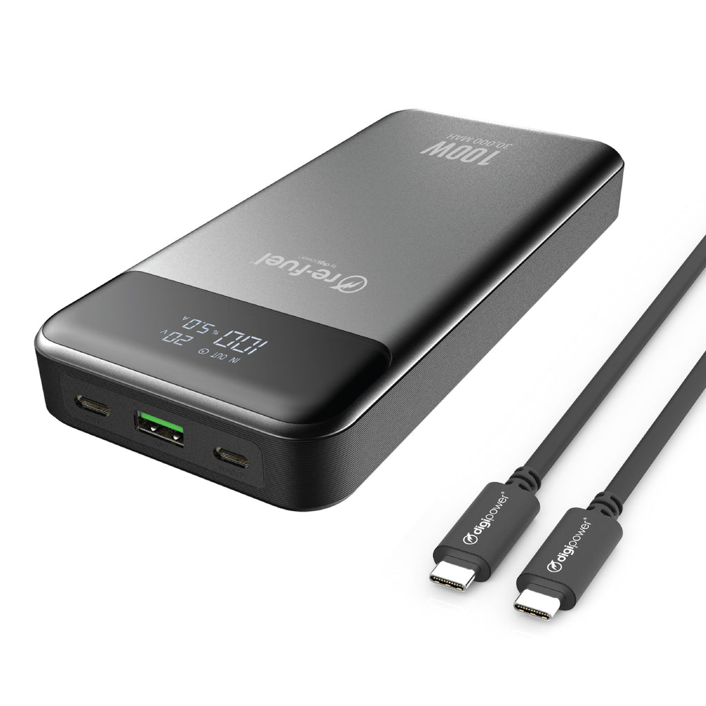 DIGIPOWER 100W Portable Battery Pack, 30000mAh, for Starlink Mini
