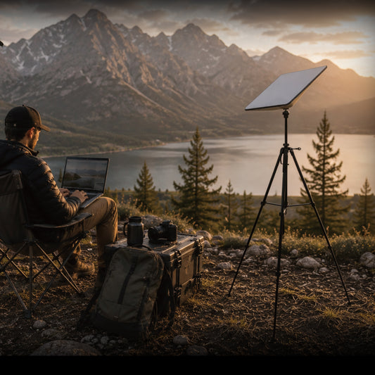 DIGIPOWER 66" Travel Tripod for Starlink Mini with Tripod Mount Adapter