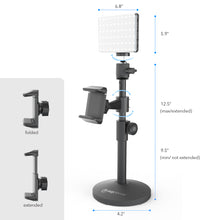 Load image into Gallery viewer, The Achiever - Video Call Pro kit with 60 LED Light, Stand &amp; Smartphone Holder