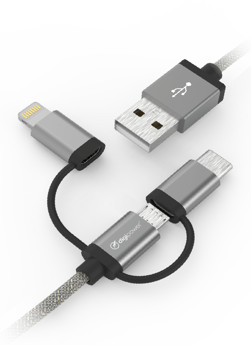 GetPower® 3ft. Charge/Sync USB Cable - USB-C™  Aries Manufacturing - A  Division of Boss Tech Products, Inc.