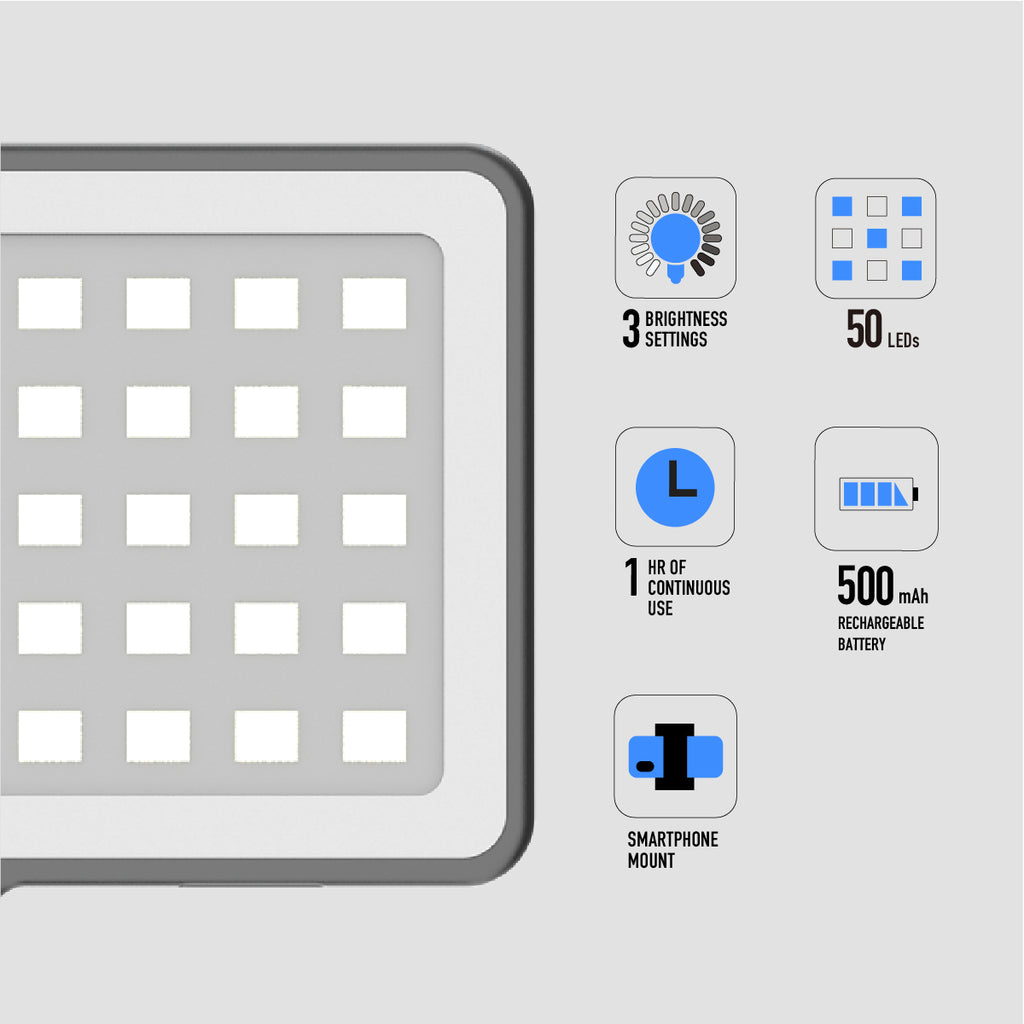 #GoViral - InstaFame - Super Compact 50 LED Video Light