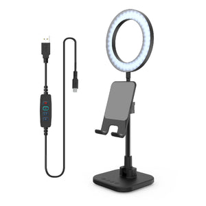 The Success - Video Calling, Teaching, Learning Smartphone Stand With Personal 6" Ring Light