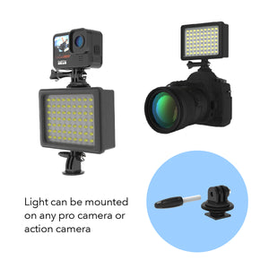 Water-resistant Professional Video Light with Built-in Power Bank