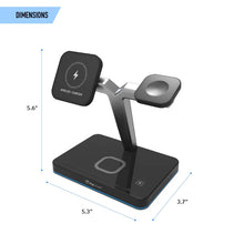 Load image into Gallery viewer, 3-in-1 Wireless MagSafe Compatible Charger Stand