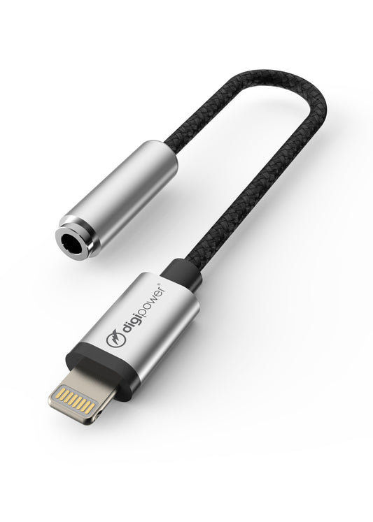 Stereo 3.5mm AUX to Lightning Cable Adapter