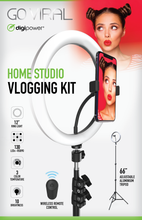 Load image into Gallery viewer, Streaming Studio Vlogging Kit 120LED 12&quot; Ring Light + Professional Light Stand