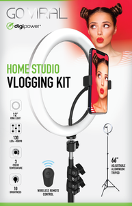 Streaming Studio Vlogging Kit 120LED 12" Ring Light + Professional Light Stand