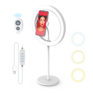Neewer Table Top 10 USB LED Ring Light w/ Flexible Smartphone