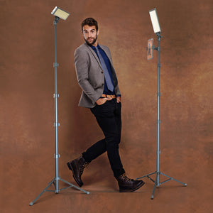 PRO2 - Two Point Lighting Set - Two 180 LED Lights + Two Pro Stands Kit