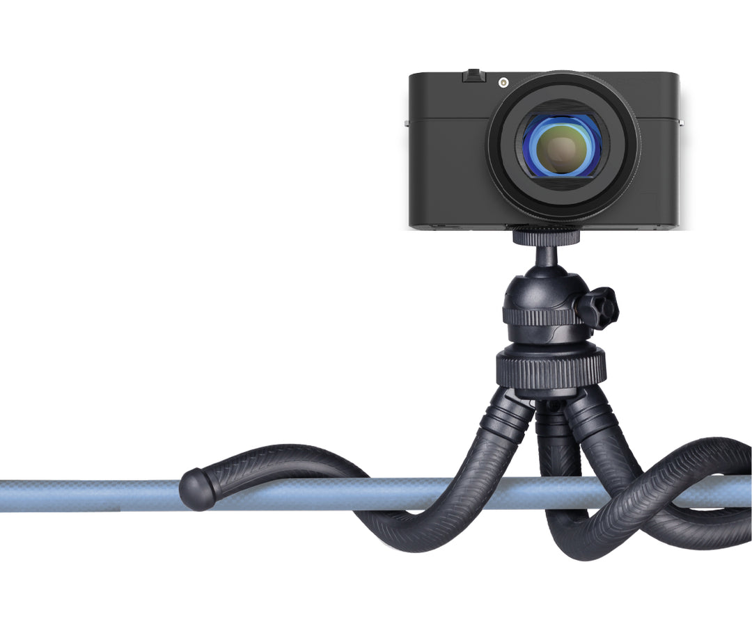 Universal Flexible Tripod with 360 Degree Ball Head & Rubberized Benda ...