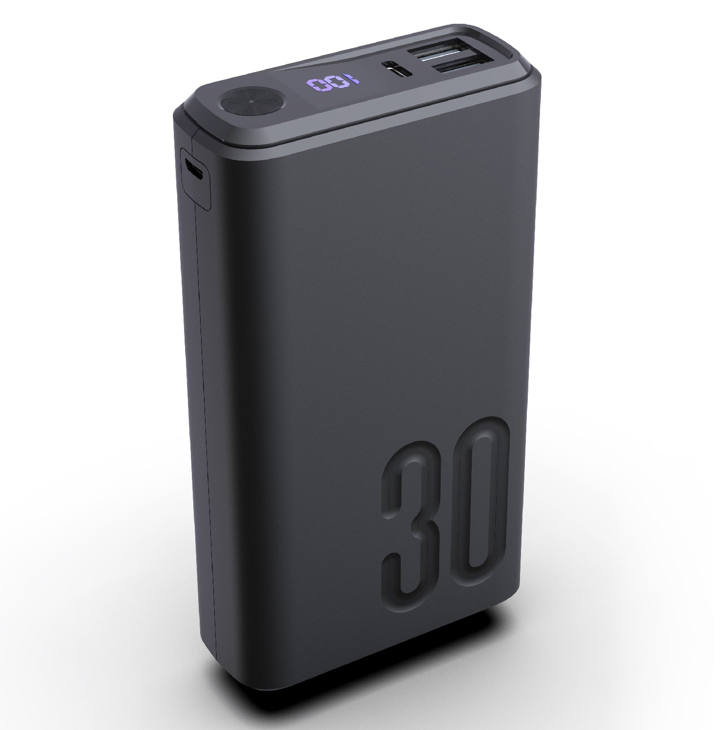 30000mah Power Bank Type C Micro Usb Qc Fast Charging Portable External  Battery