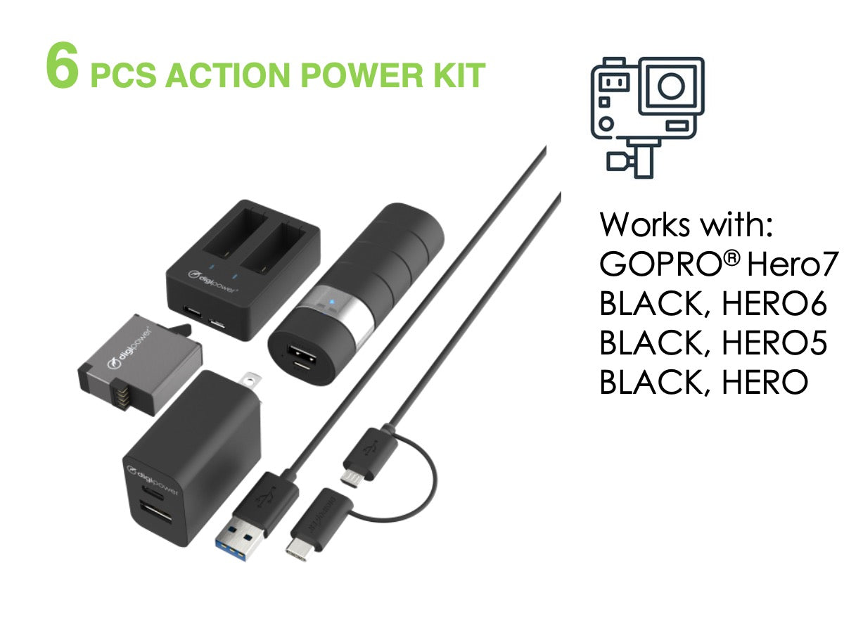 Extended Battery for GoPro HERO7/HERO6/HERO5 Black – Digipower