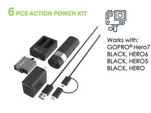 Action Power Kit for GoPro HERO8 Black, HERO7 Black, HERO6 Black, HERO5  & HERO
