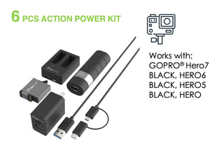 Action Power Kit for GoPro HERO8 Black, HERO7 Black, HERO6 Black