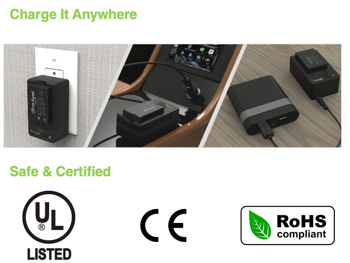 BP-LPE17 digital camera battery & charger kit, Replacement for Canon LP-E17 battery pack