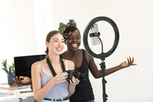 Load image into Gallery viewer, Streaming Studio Vlogging Kit 120LED 12&quot; Ring Light + Professional Light Stand