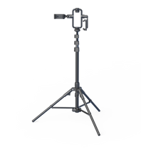 Load image into Gallery viewer, Multi-Function Stand with Smartphone, Camera, Light &amp; Microphone Mount For Content Creation, Vlogging, Home &amp; Studio Professional Use